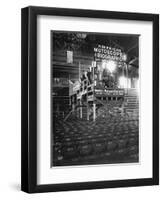 Film Crew in Coney Island Clubhouse-null-Framed Premium Photographic Print