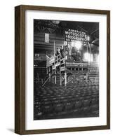 Film Crew in Coney Island Clubhouse-null-Framed Photographic Print