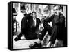 Film Director Carol Reed and Author Graham Greene Sitting on the Floor with Wine Glasses-Larry Burrows-Framed Stretched Canvas