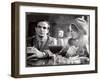 Film Director Francois Truffaut with Actress Julie Christie During Filming of "Fahrenheit 451."-Paul Schutzer-Framed Premium Photographic Print