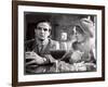 Film Director Francois Truffaut with Actress Julie Christie During Filming of "Fahrenheit 451."-Paul Schutzer-Framed Photographic Print