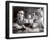 Film Director Francois Truffaut with Actress Julie Christie During Filming of "Fahrenheit 451."-Paul Schutzer-Framed Photographic Print