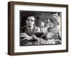 Film Director Francois Truffaut with Actress Julie Christie During Filming of "Fahrenheit 451."-Paul Schutzer-Framed Photographic Print