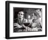 Film Director Francois Truffaut with Actress Julie Christie During Filming of "Fahrenheit 451."-Paul Schutzer-Framed Photographic Print