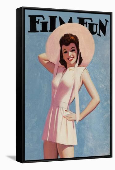 Film Fun Magazine Cover-Enoch Bolles-Framed Stretched Canvas