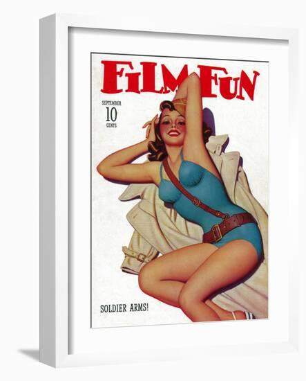 Film Fun Magazine Cover-Lantern Press-Framed Art Print