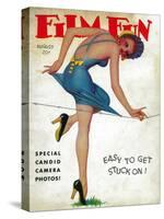 Film Fun Magazine Cover-Lantern Press-Stretched Canvas