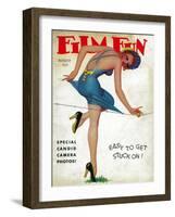 Film Fun Magazine Cover-Lantern Press-Framed Art Print