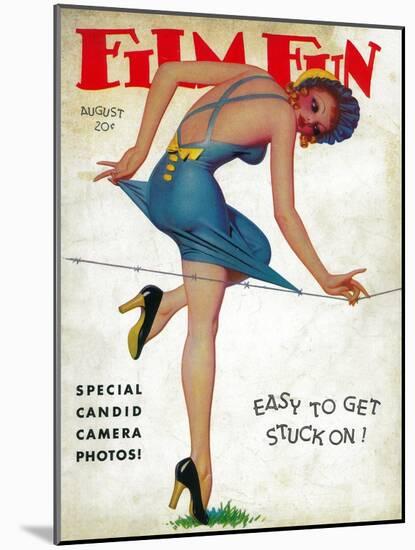 Film Fun Magazine Cover-Lantern Press-Mounted Art Print