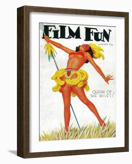 Film Fun Magazine Cover-Lantern Press-Framed Art Print