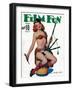 Film Fun Magazine Cover-Lantern Press-Framed Art Print