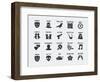 Film Genres Vector Icon Set-GreyJ-Framed Art Print