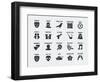 Film Genres Vector Icon Set-GreyJ-Framed Art Print