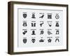 Film Genres Vector Icon Set-GreyJ-Framed Art Print