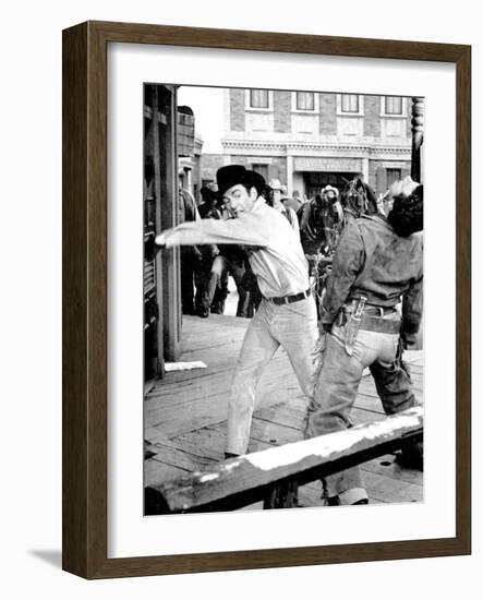 Film, Gunfight in Abilene-null-Framed Photographic Print