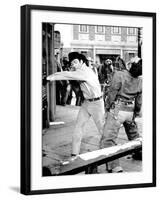 Film, Gunfight in Abilene-null-Framed Photographic Print