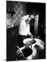 Film-Maker Dino de Laurentis Making Pasta-Carlo Bavagnoli-Mounted Premium Photographic Print