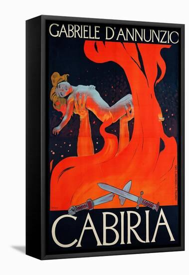 Film Poster for "Cabiria"-Ippolito Caffi-Framed Stretched Canvas