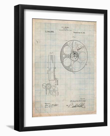 Film Reel 1915 Patent-Cole Borders-Framed Art Print