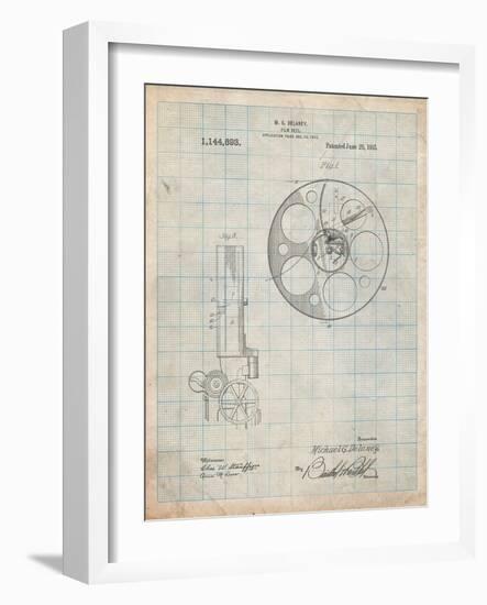 Film Reel 1915 Patent-Cole Borders-Framed Art Print