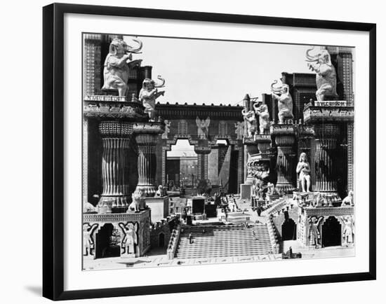 Film Set: Intolerance, 1916-D.W. Griffith-Framed Giclee Print