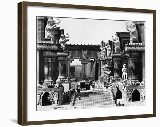 Film Set: Intolerance, 1916-D.W. Griffith-Framed Giclee Print