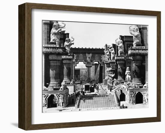 Film Set: Intolerance, 1916-D.W. Griffith-Framed Giclee Print