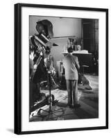 Filming a Tv Advert-null-Framed Photographic Print