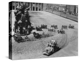 Filming the Chariot Race from 'Ben-Hur', 1925 (B/W Photo)-American Photographer-Stretched Canvas