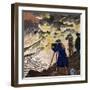 Filming Vesuvius 1922-null-Framed Art Print