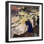 Filming Vesuvius 1922-null-Framed Art Print