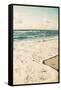 Filtered Beach Photo II-Gail Peck-Framed Stretched Canvas