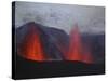 FimmvördUHals Eruption, Lavafountains, Eyjafjallajökull, Iceland-null-Stretched Canvas