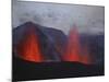 FimmvördUHals Eruption, Lavafountains, Eyjafjallajökull, Iceland-null-Mounted Photographic Print