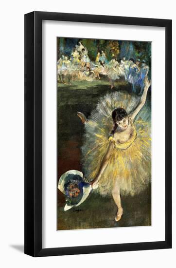 Fin d'Arabesque-Edgar Degas-Framed Giclee Print