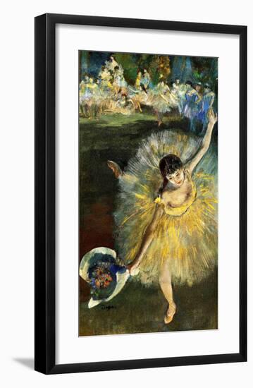 Fin d'Arabesque-Edgar Degas-Framed Giclee Print