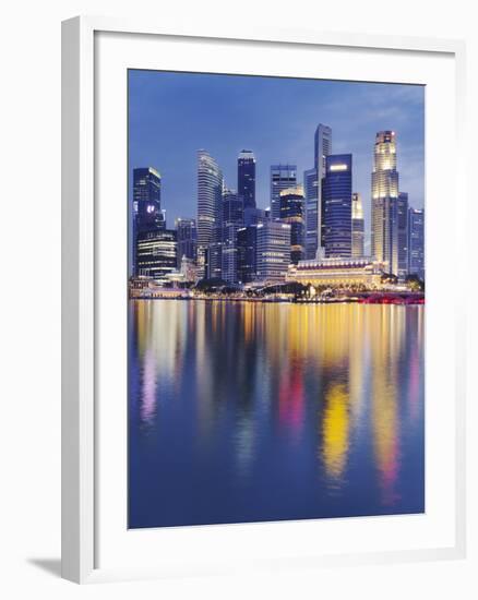 Finacial District, Downtown, Marina Bay, Singapore-Rainer Mirau-Framed Photographic Print