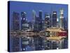 Finacial District, Downtown, Marina Bay, Singapore-Rainer Mirau-Stretched Canvas