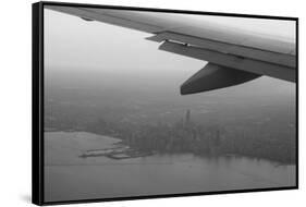 Final Approach Chicago B W-Steve Gadomski-Framed Stretched Canvas
