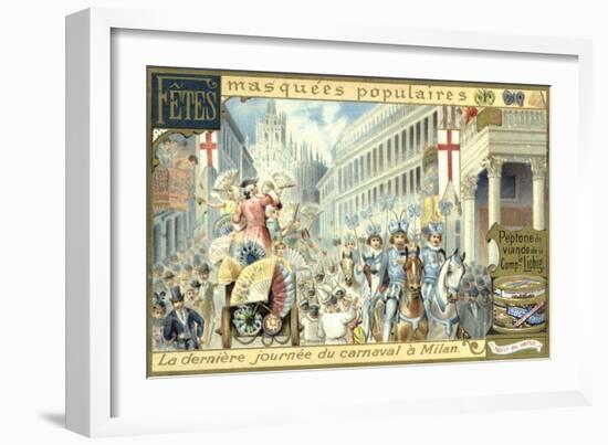 Final Day of Carnival in Milan-null-Framed Giclee Print