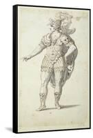 Final Design for Oberon's Dress, C.1611-Inigo Jones-Framed Stretched Canvas