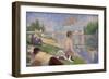 Final Study for Bathers at Asnières, 1883-Georges Seurat-Framed Giclee Print