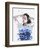 Finally She Lost Everything-Agnes Cecile-Framed Art Print