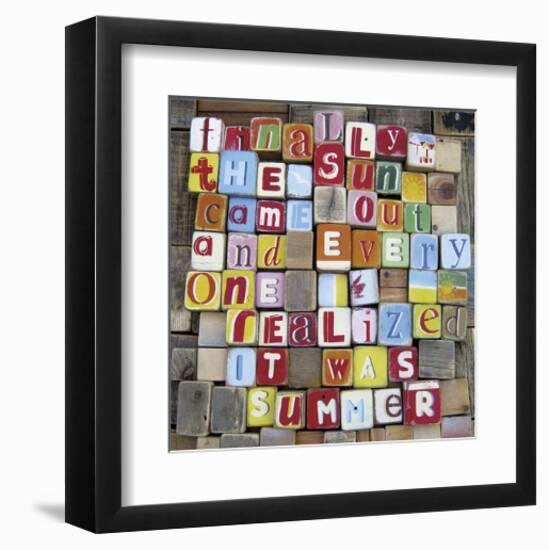 Finally The Sun Came Out-null-Framed Giclee Print