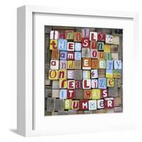 Finally The Sun Came Out-Norfolk Boy-Framed Art Print