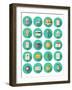 Finance and Business Modern Icons Set-bloomua-Framed Art Print