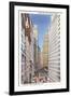 Financial Center, New York City-null-Framed Art Print