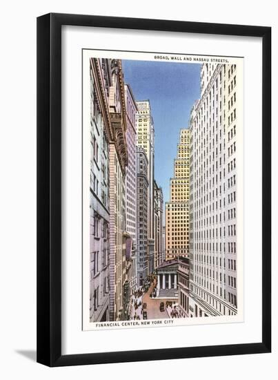 Financial Center, New York City-null-Framed Art Print