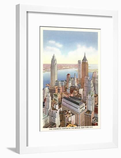 Financial Center, New York City-null-Framed Art Print