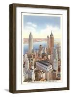 Financial Center, New York City-null-Framed Art Print